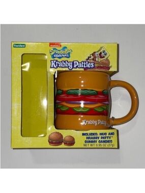 SpongeBob SquarePants Krabby Patties Coffee‎ Tea Mug Gift NEW